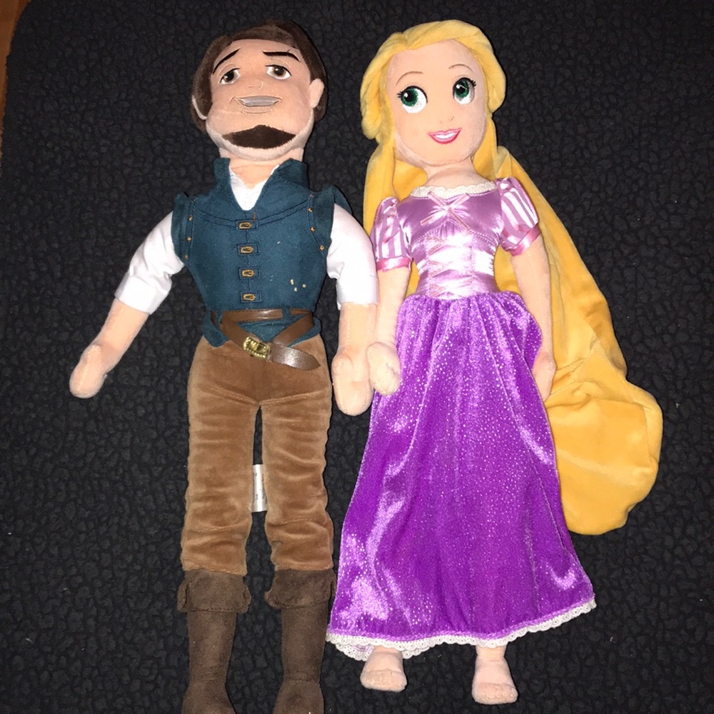 Disney Rapunzel and Flynn plush